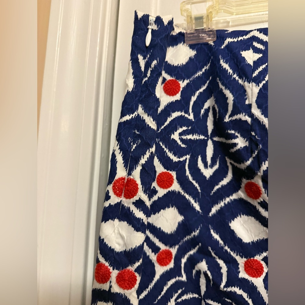 Vineyard Vines blue and red patterned skirt preppy patriotic resort New size 12 - Picture 5 of 8